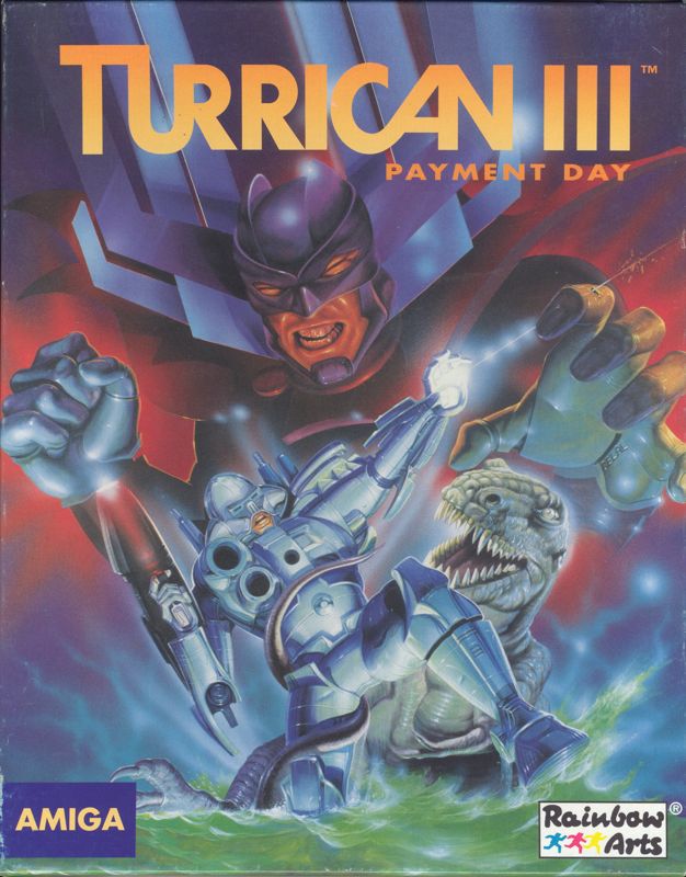 Mega Turrican box art for Sega Genesis